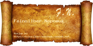 Feinsilber Nepomuk névjegykártya